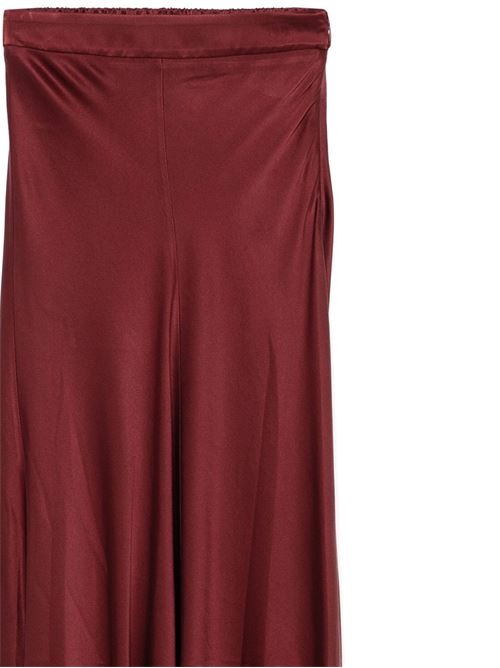 Bordeaux silk satin skirt FORTE FORTE | 9919CACAO